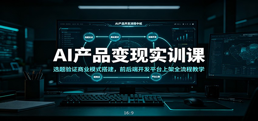 AI产品变现实训课：选题验证商业模式搭建，前后端开发平台上架全流程教学-小创项目网